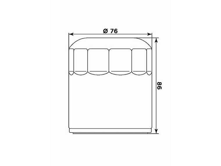 Filtro Óleo MIW Harley HD17001  2