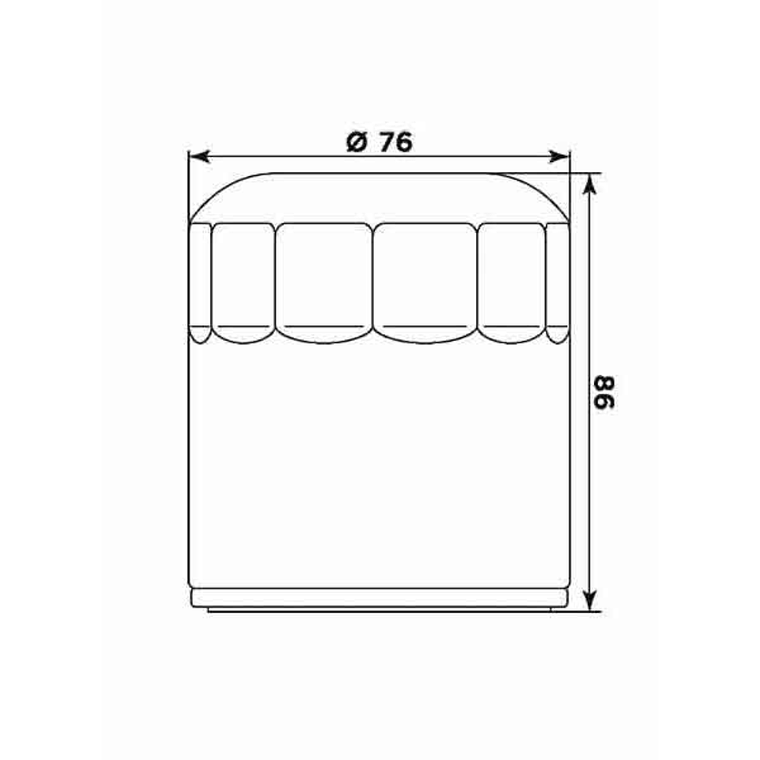 Filtro Óleo MIW Harley HD17001  2