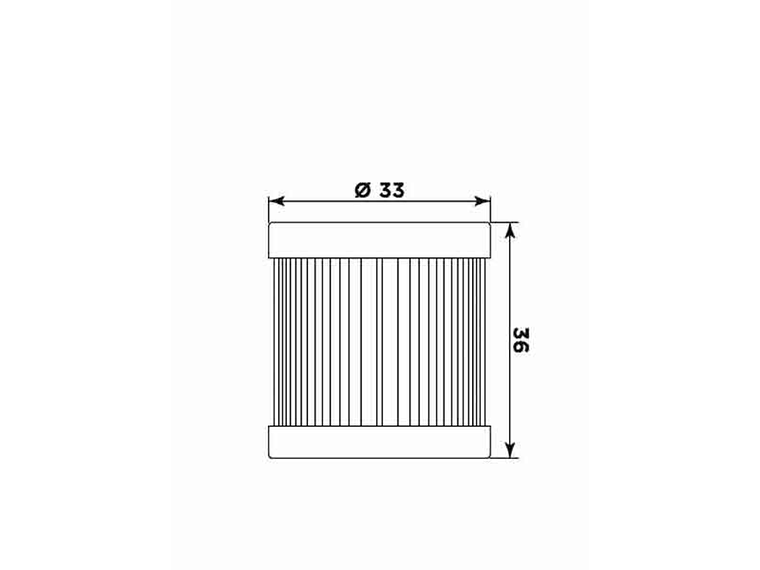 Filtro Óleo MIW Vespa ET4 125 P5005  2
