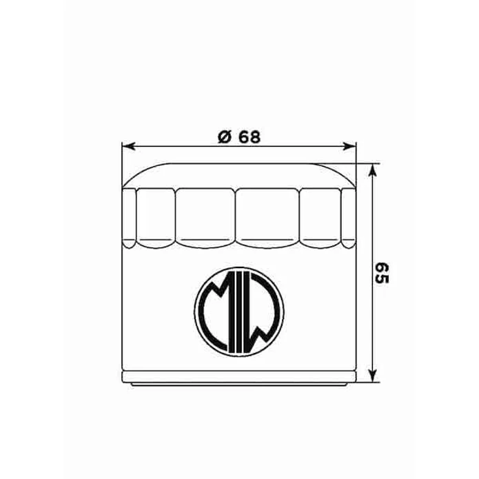 Filtro Óleo MIW Triumph TT 600/955 Street Triple T23001  2