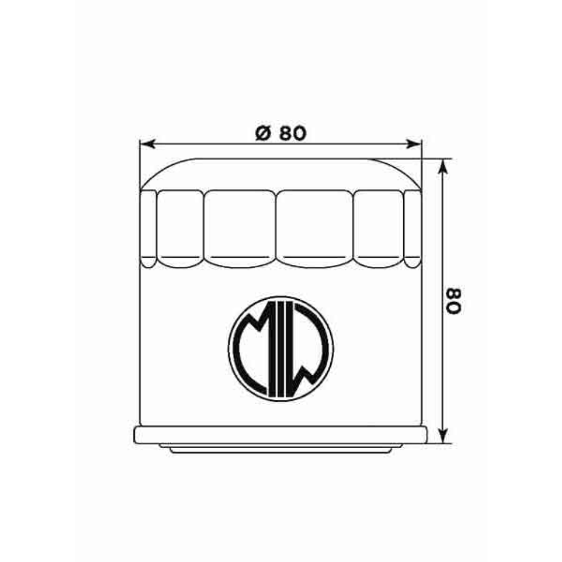 Filtro Óleo MIW Honda VF 750 H1007  2