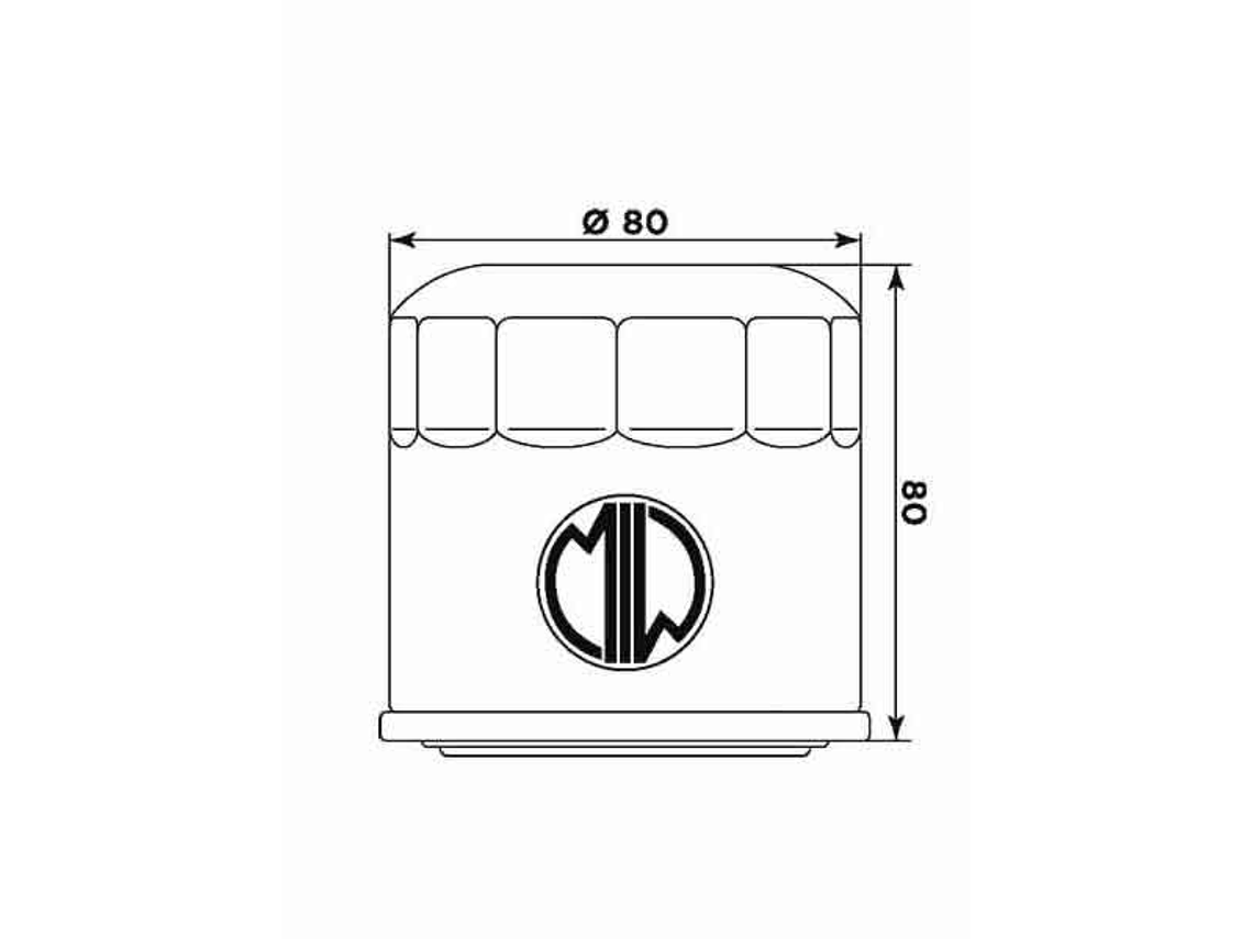 Filtro Óleo MIW Honda VF 750 H1007  2