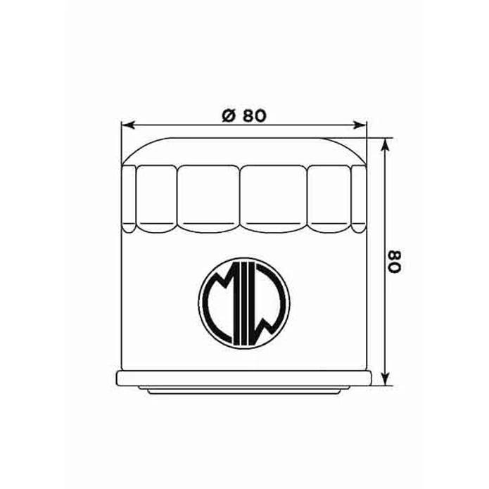 Filtro Óleo MIW Honda VF 750 H1007  2