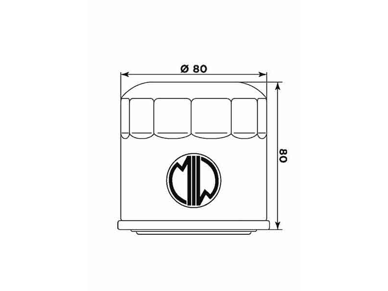 Filtro Óleo MIW Honda VF 750 H1007  2