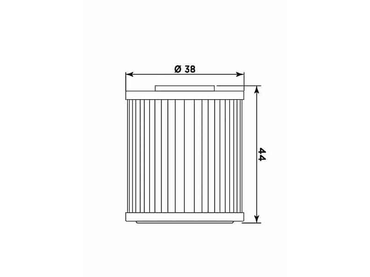 Filtro Óleo MIW Kawasaki/Suzuki HF207 K2015 2
