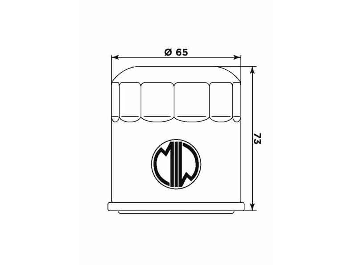Filtro Óleo MIW HF303 H1013  2