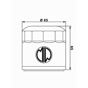 Filtro Óleo MIW MV Augusta F4 750/1000 MV21001 