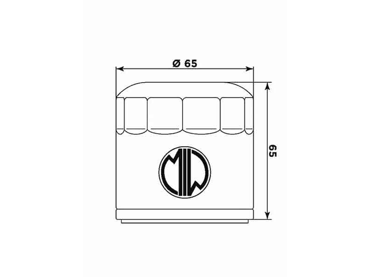 Filtro Óleo MIW MV Augusta F4 750/1000 MV21001  2