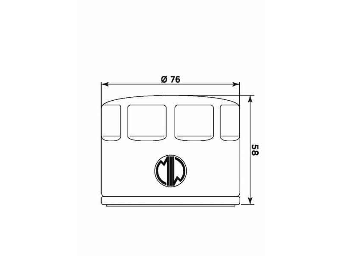 Filtro Óleo MIW Aprilia/Gilera HF565 P5006  2