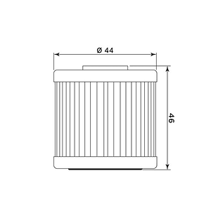 Filtro Óleo MIW Kymco Xciting 400 HF568 KY7005 