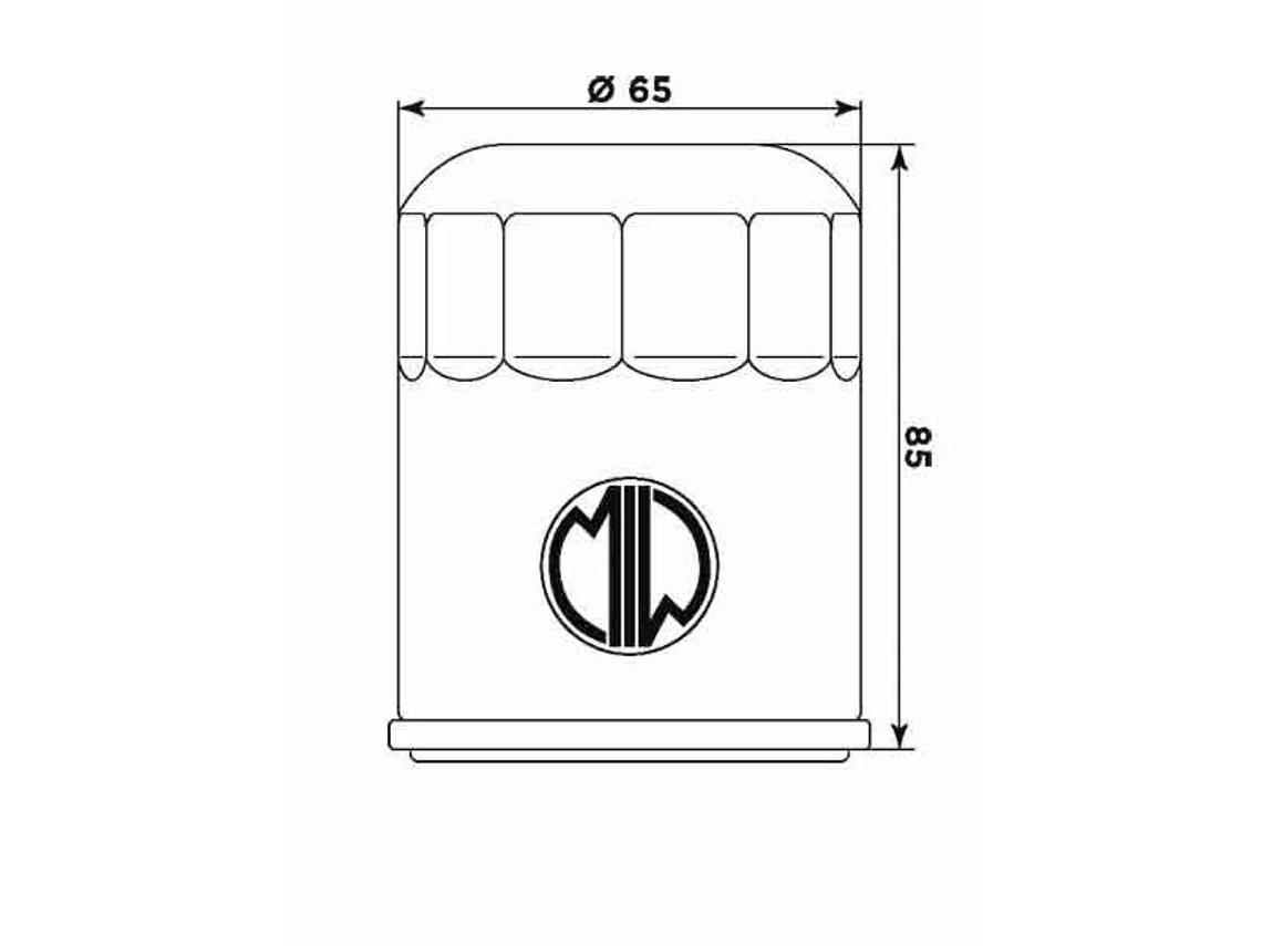 Filtro Óleo MIW Artic Cat HF621 A11001  2