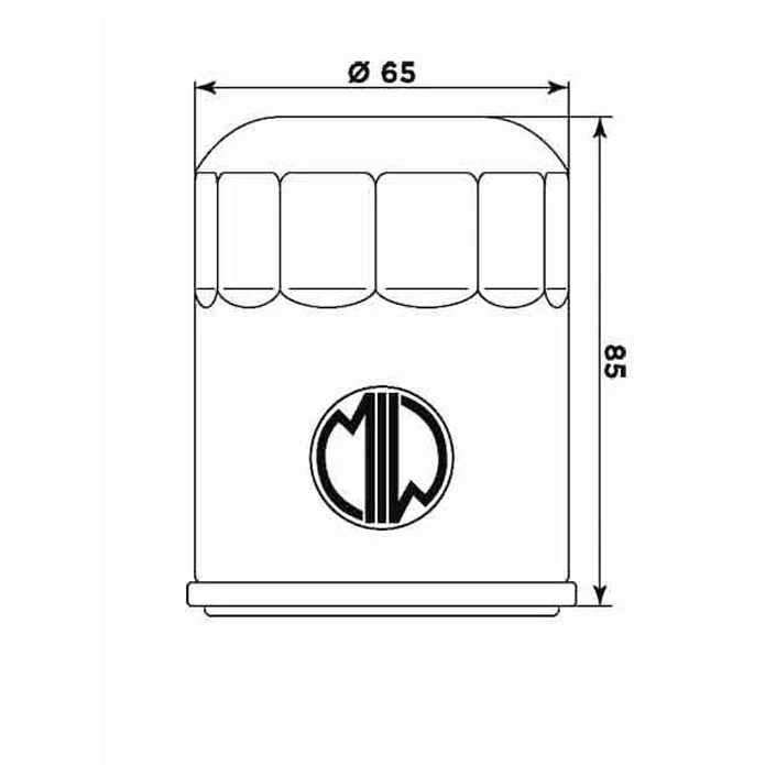 Filtro Óleo MIW Artic Cat HF621 A11001  2