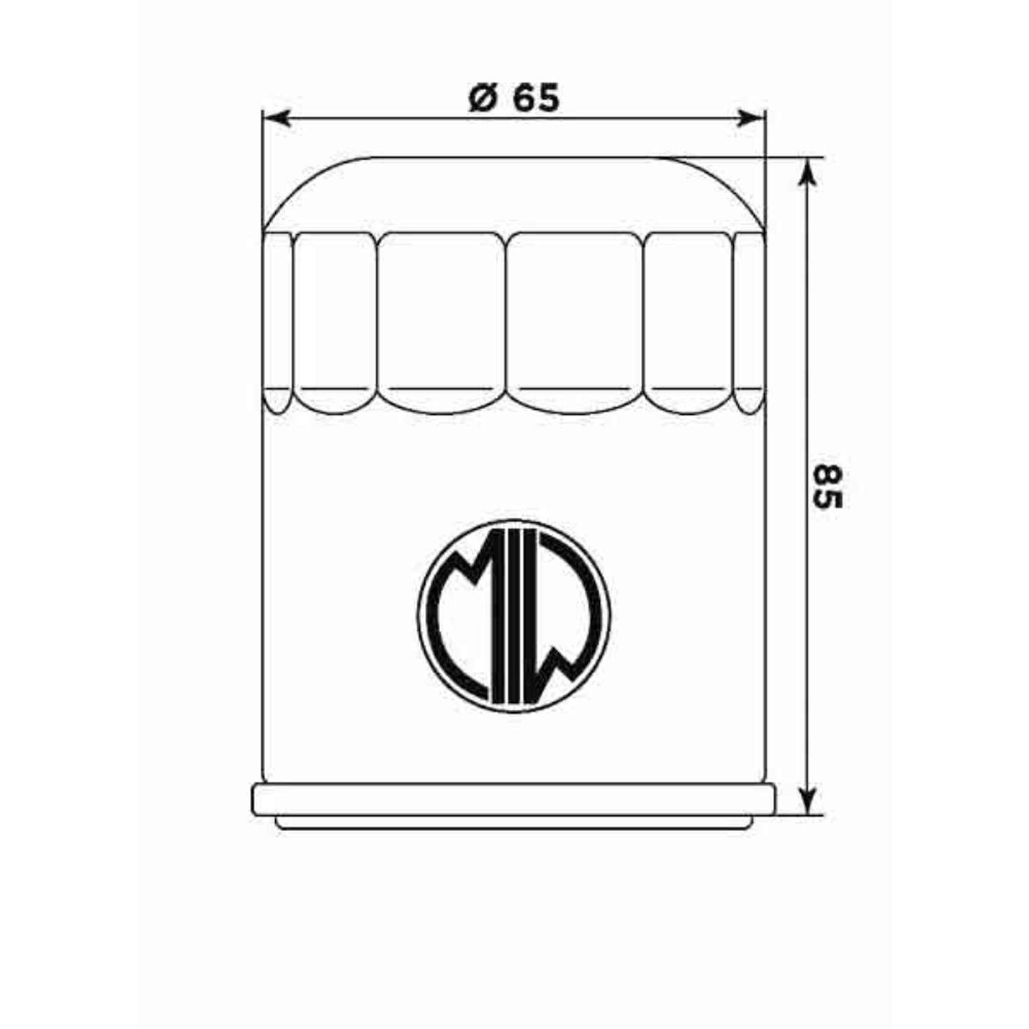 Filtro Óleo MIW Artic Cat HF621 A11001  2