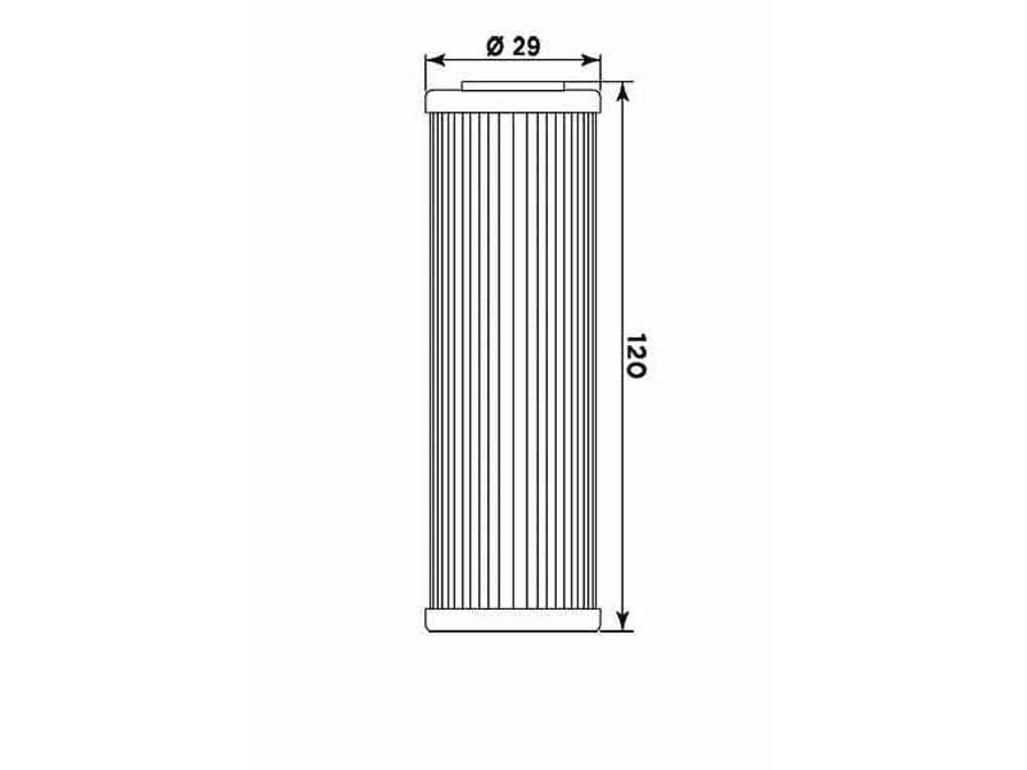 Filtro Óleo MIW Beta RR 450/520 HF631 BT13001 2