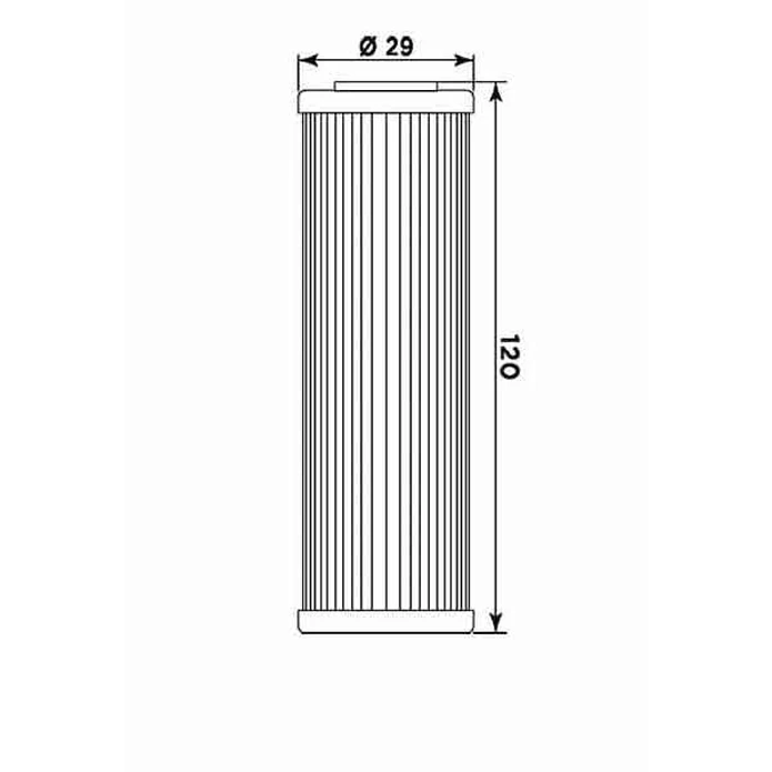 Filtro Óleo MIW Beta RR 450/520 HF631 BT13001 2