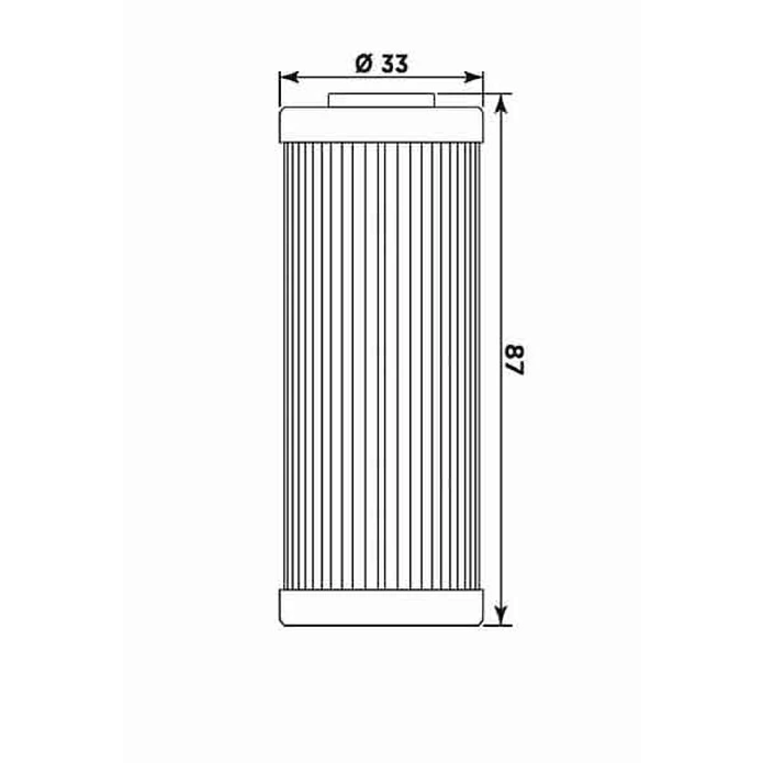 Filtro Óleo MIW KTM 450/505/530 HF652 KT8003  2