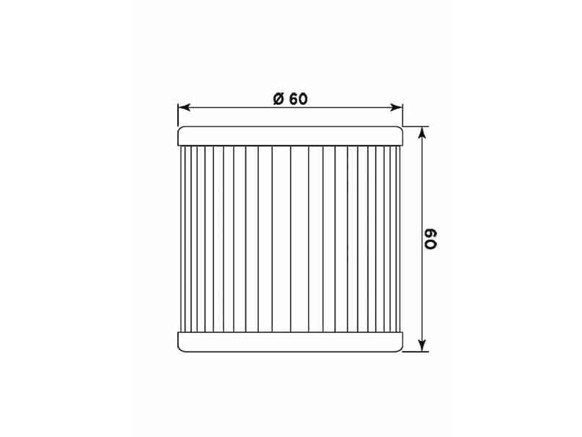 Filtro Óleo MIW Hyosung HF681 HY19001  2