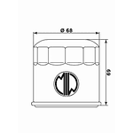 Filtro Óleo MIW HF682 HY19002