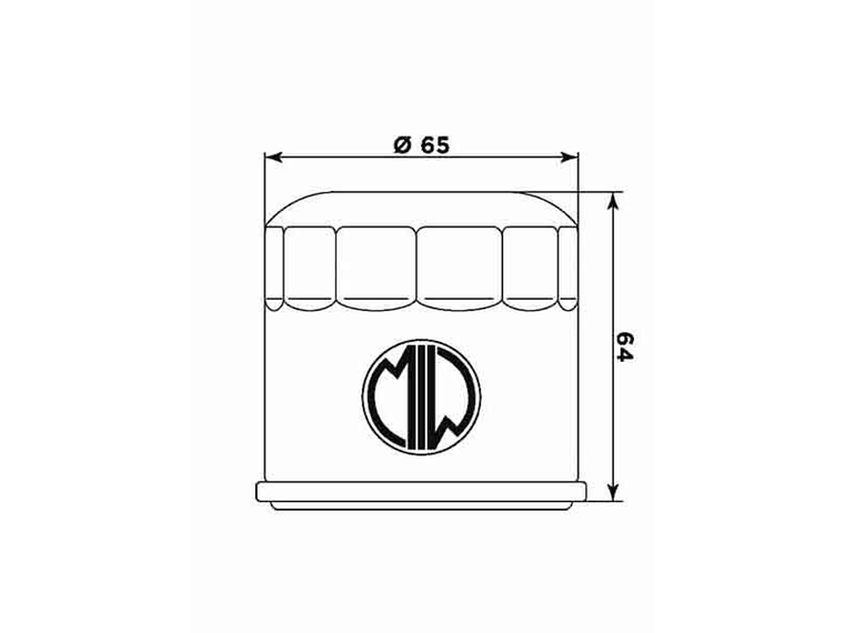 Filtro Óleo MIW Honda HF951 H1019  2