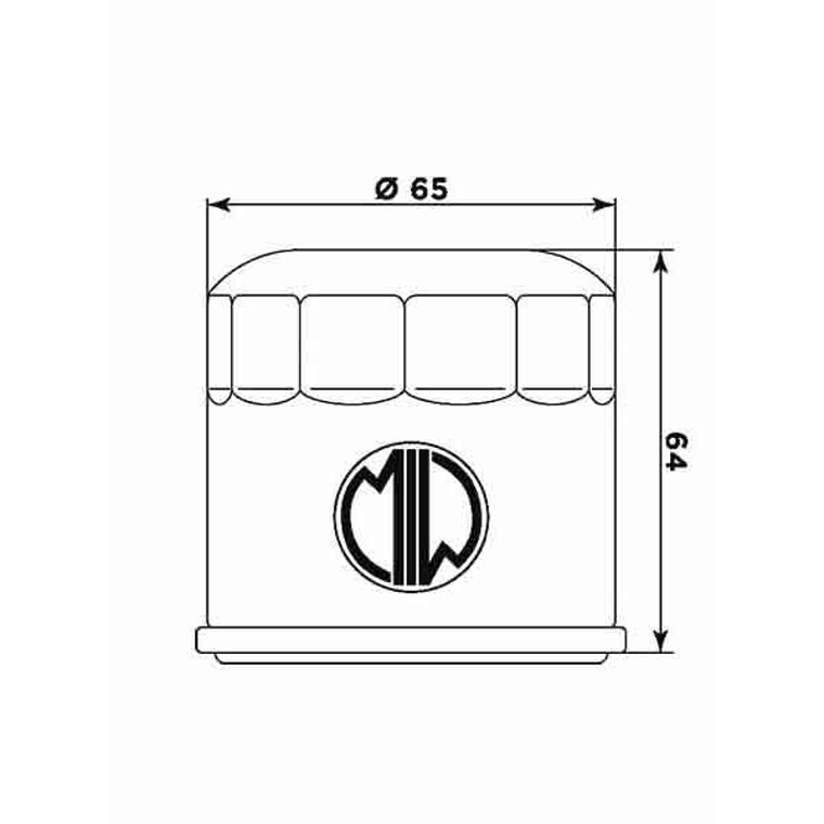 Filtro Óleo MIW Honda HF951 H1019  2