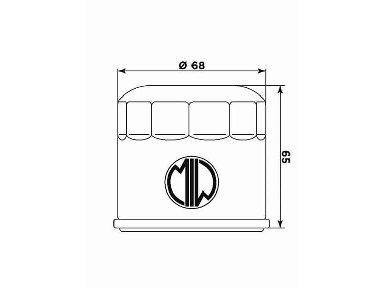 Filtro Óleo MIW Suzuki Burgman 650 HF975 S2018  2
