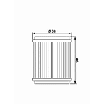 Filtro Óleo Yamaha HF981 Y4018 