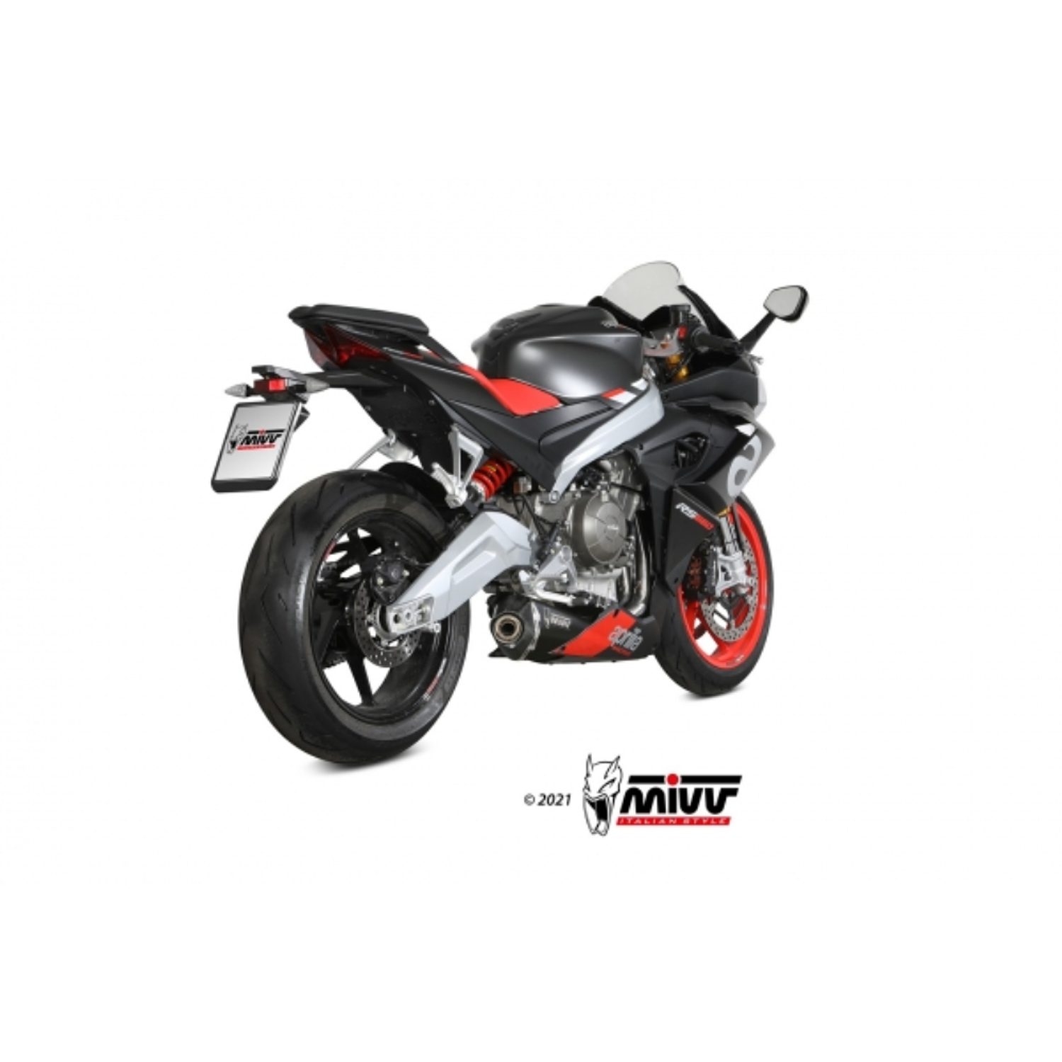 Escape MIVV DELTA RACE Preto APRILIA RS 660 2020-23 / TUONO 660 2021-23  2