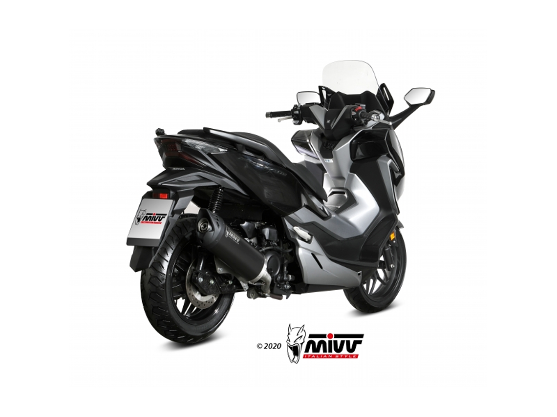 Escape MIVV Mover HONDA FORZA 300 2018-20 (Preto)  2