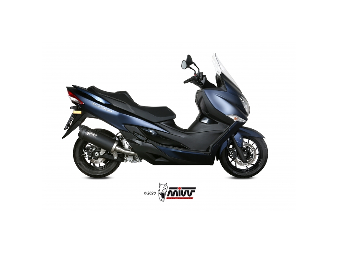 Escape MIVV Suzuki Burgman 400 2017-20 (Preto)  1