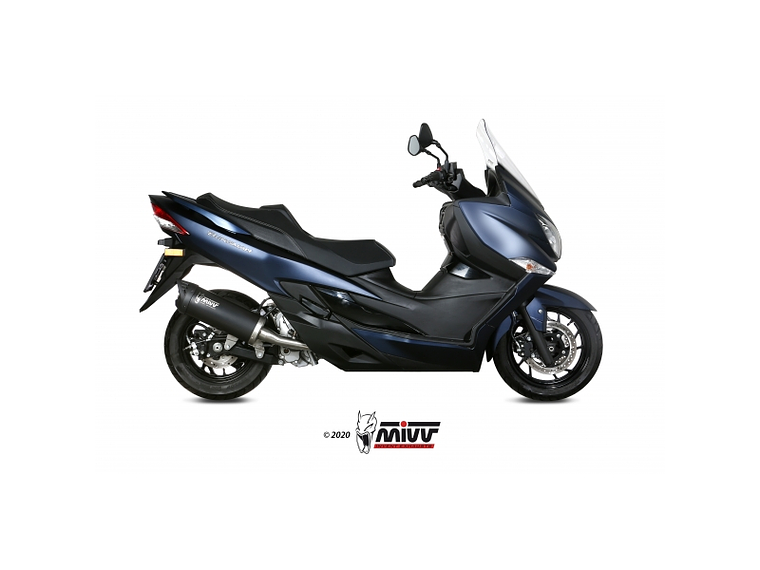 Escape MIVV Suzuki Burgman 400 2017-20 (Preto)  1