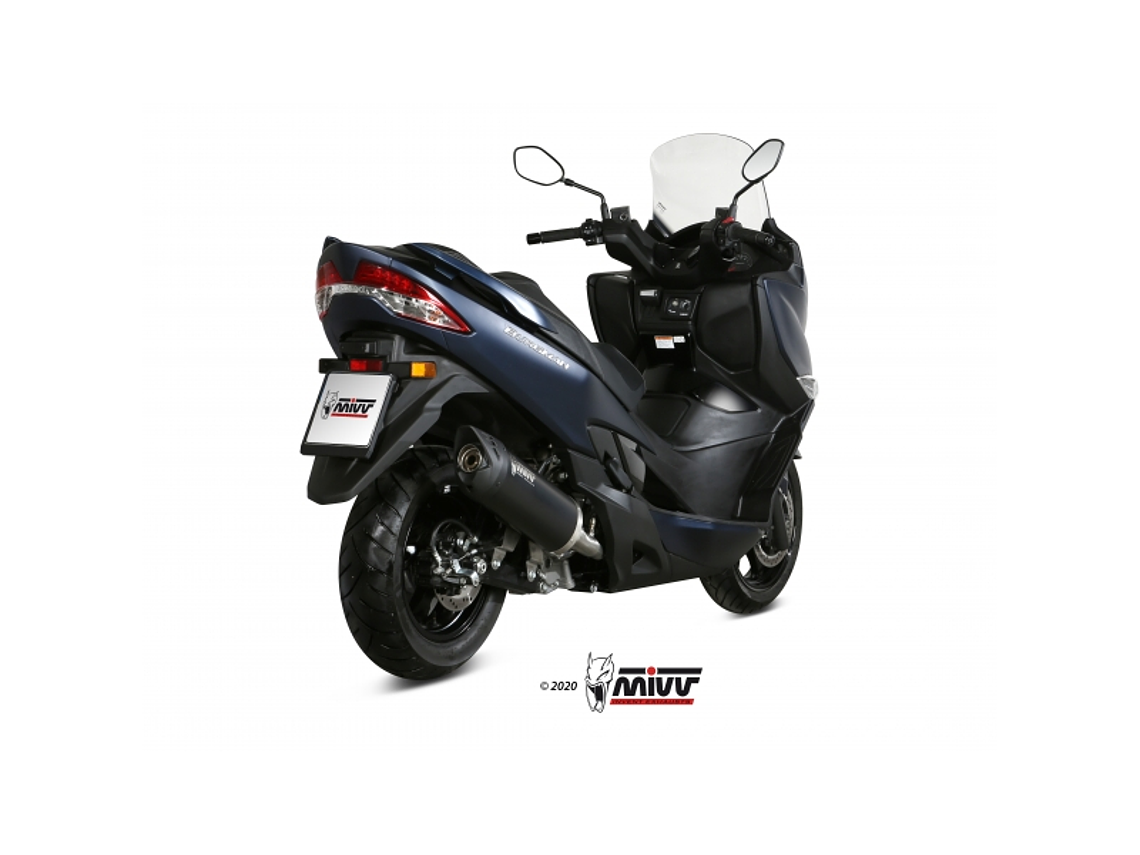 Escape MIVV Suzuki Burgman 400 2017-20 (Preto)  2
