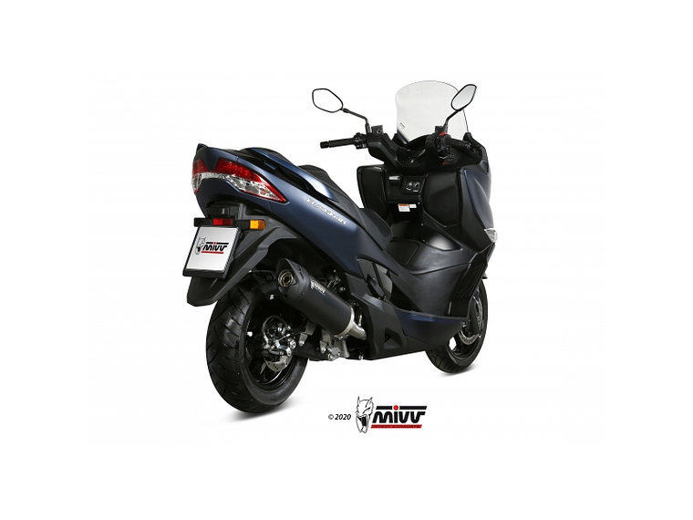 Escape MIVV Suzuki Burgman 400 2017-20 (Preto)  2
