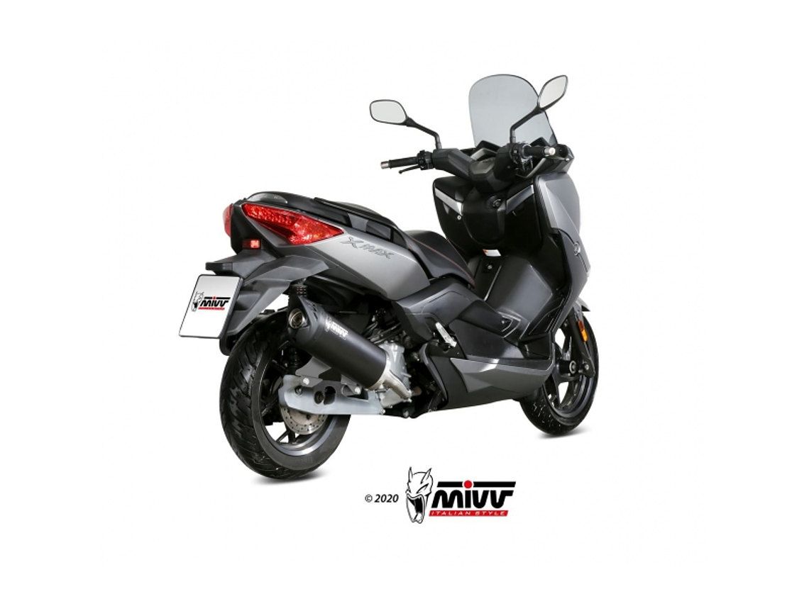 Escape MIVV YAMAHA X-MAX 125 2017-20 (Preto)  2