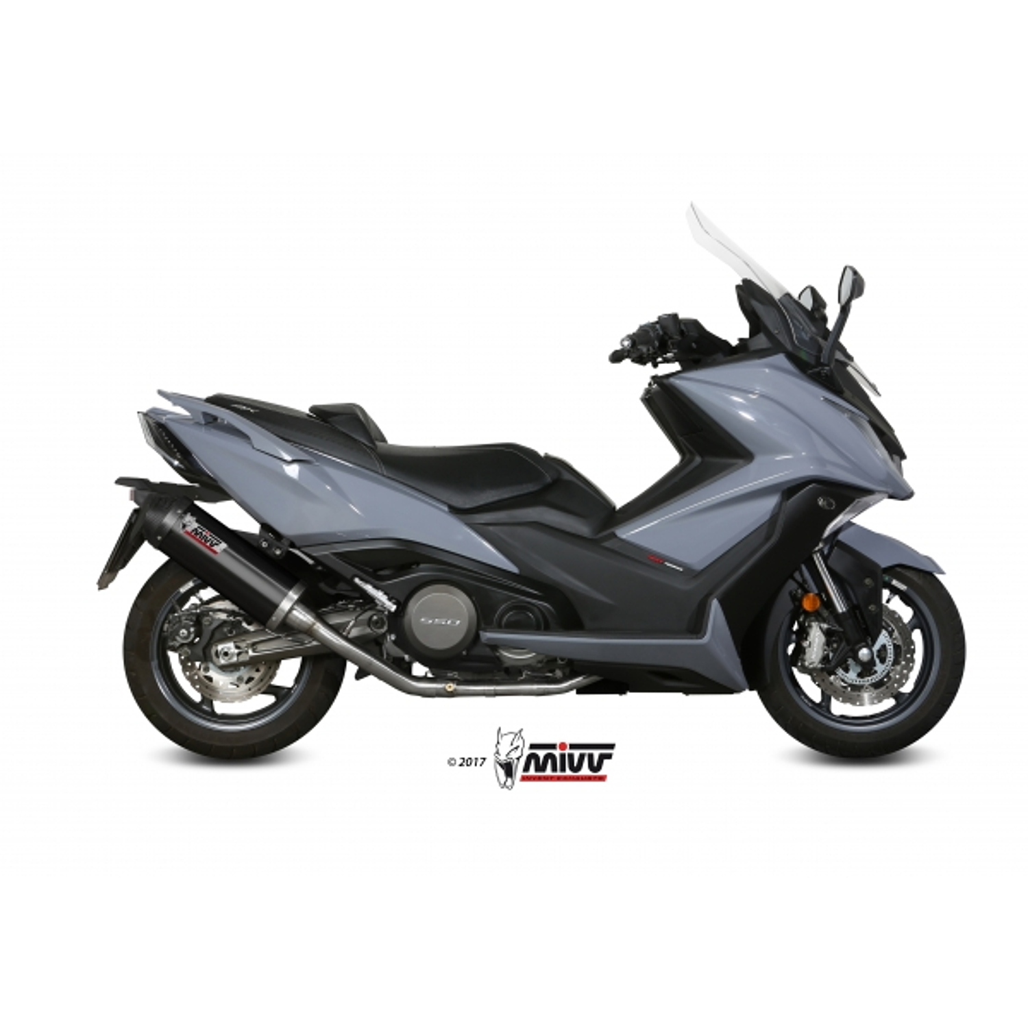 Escape MIVV KYMCO AK550 2017-20 (Carbono)  1