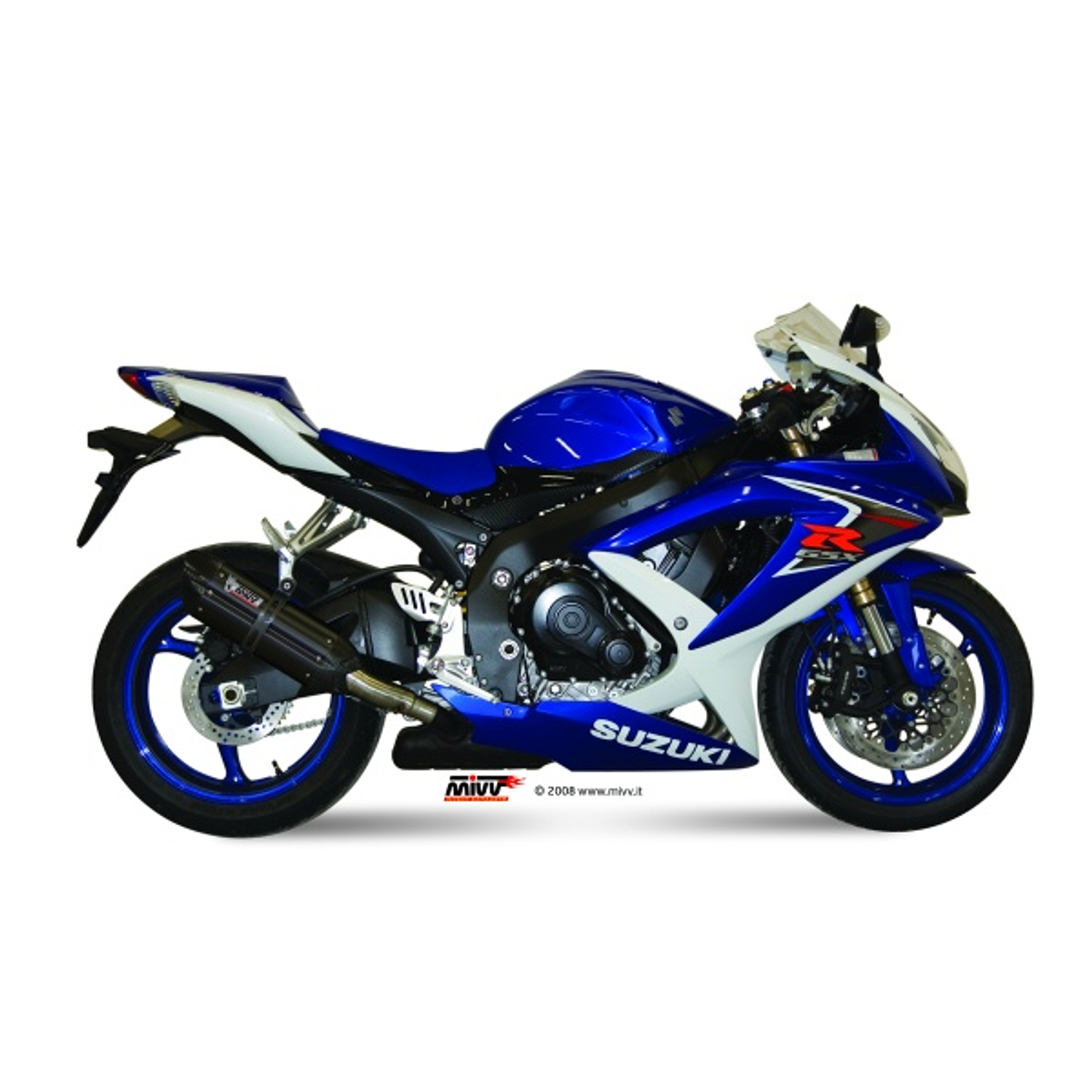 Escape MIVV SUZUKI GSX-R / GSX-R 750 600 2008-10 (Carbono)  1