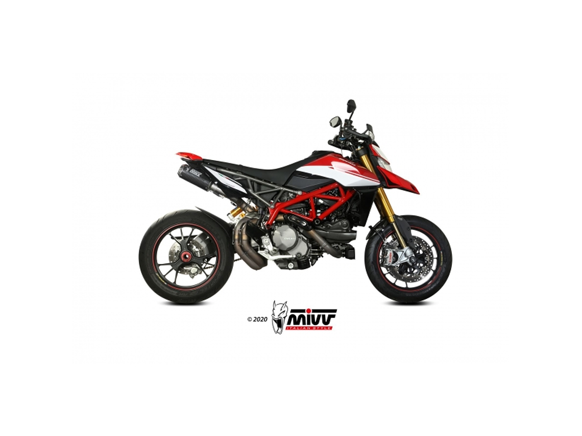 Escape Duplo MIVV MK3 Ducati Hypermotard 950 / SP / RVE 2019-22 (Carbono)  1