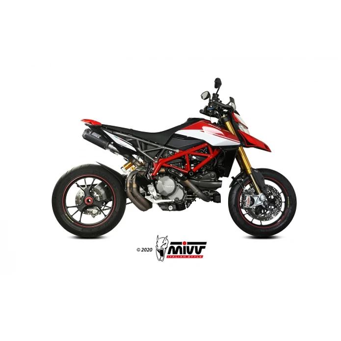 Escape Duplo MIVV MK3 Ducati Hypermotard 950 / SP / RVE 2019-22 (Carbono)  1