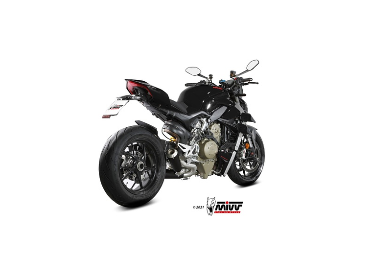 Escape MIVV X-M1 Ducati Streetfighter V4 2020-22 (Preto)  2