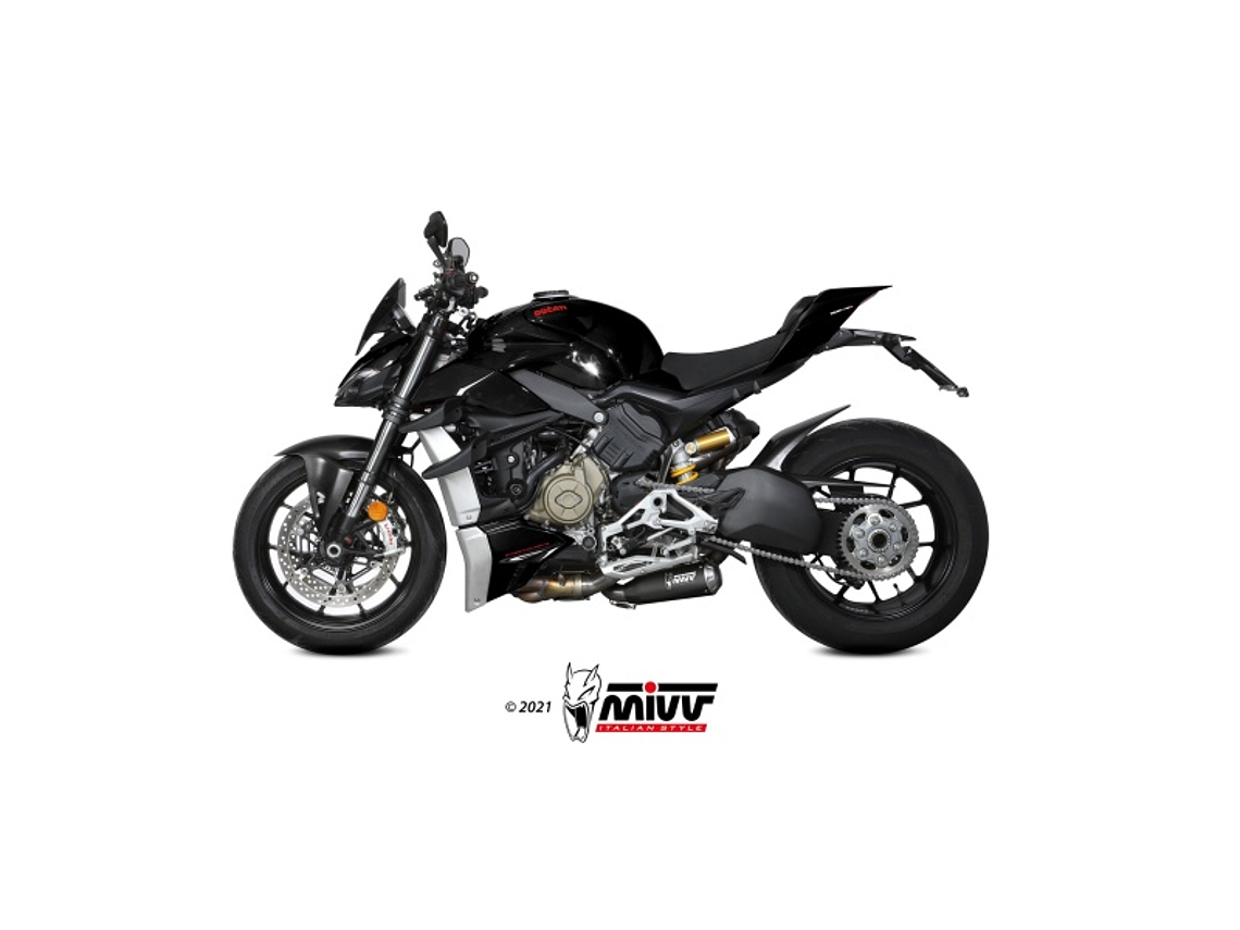 Escape MIVV X-M1 Ducati Streetfighter V4 2020-22 (Preto)  3