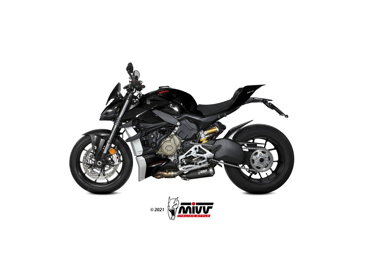 Escape MIVV X-M1 Ducati Streetfighter V4 2020-22 (Preto)  3