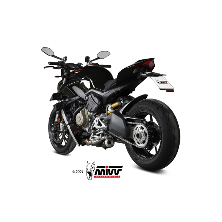 Escape MIVV X-M1 Ducati Streetfighter V4 2020-22 (Preto)  4
