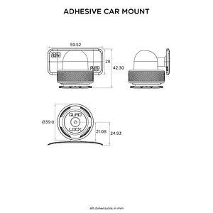 Suporte de Telemóvel p/ Tablier Quad Lock Mag 