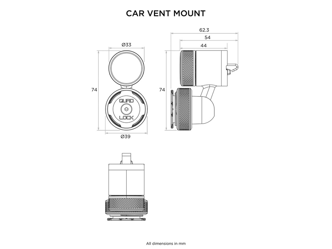Suporte de Telemóvel p/ Carro Ventilação  2