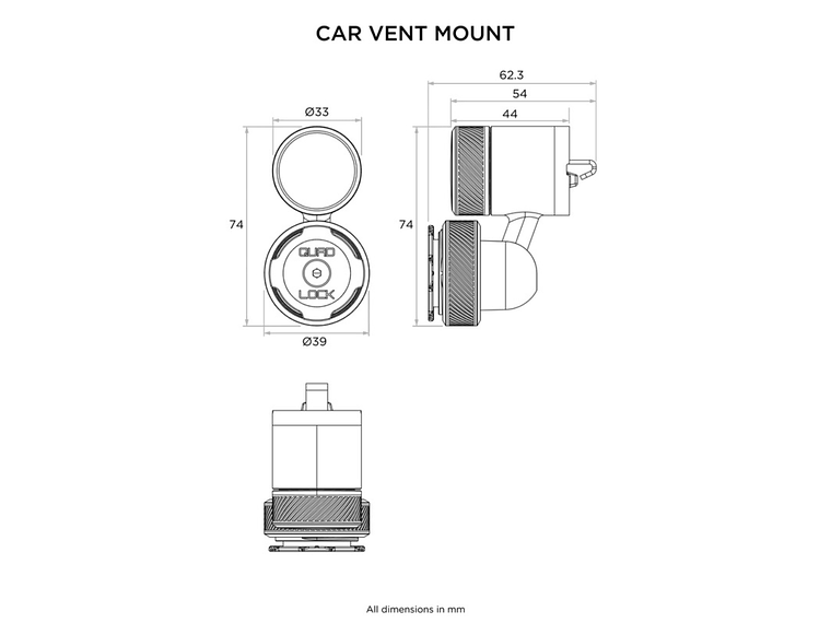 Suporte de Telemóvel p/ Carro Ventilação  2