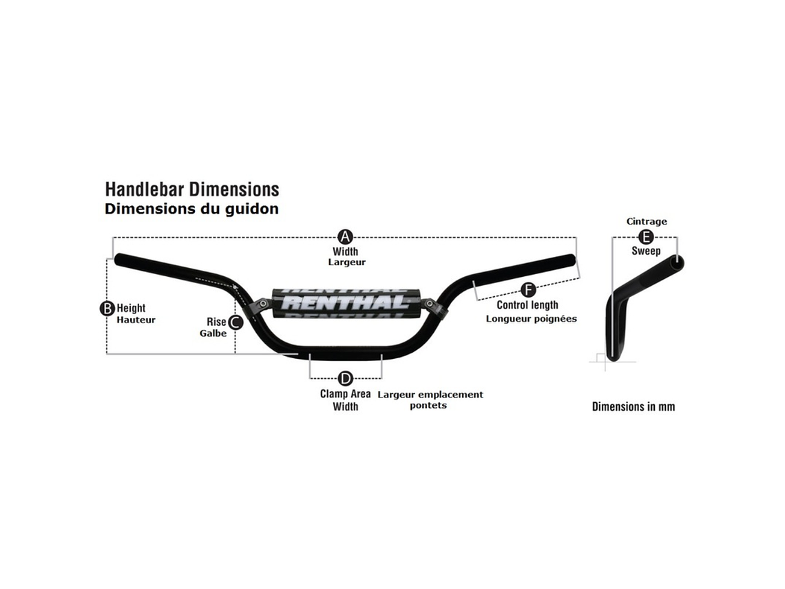 Guiador Renthal Enduro 693 c/ Protetor 6