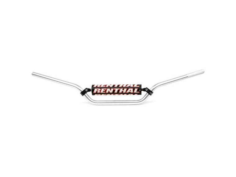 Guiador Renthal Vintage Médio c/ Protetor (Prateado)  1