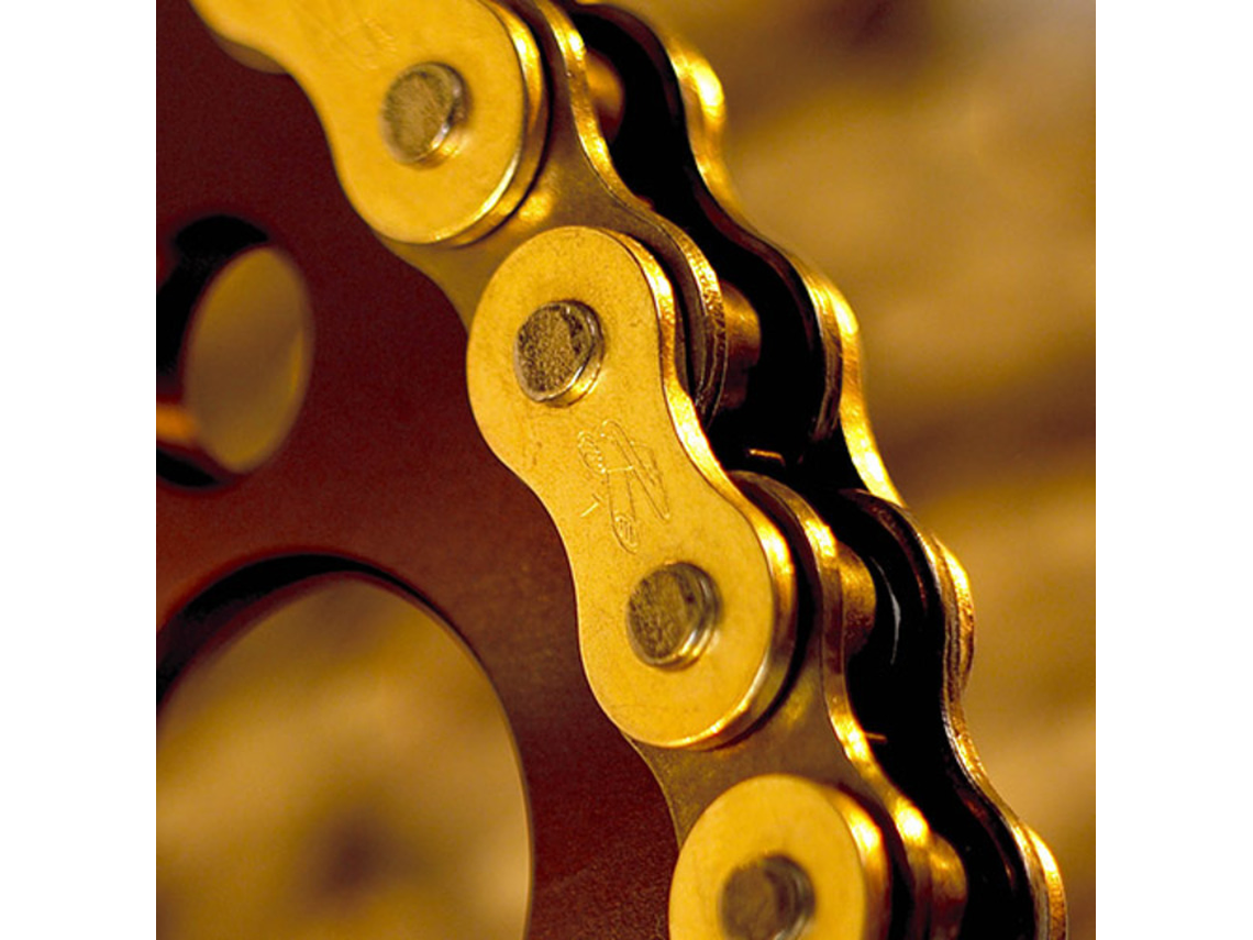 Corrente Renthal 420R1 Preto/Dourado 2