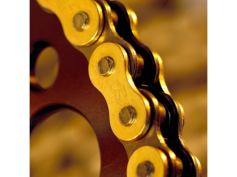 Corrente Renthal 420R1 Preto/Dourado 2