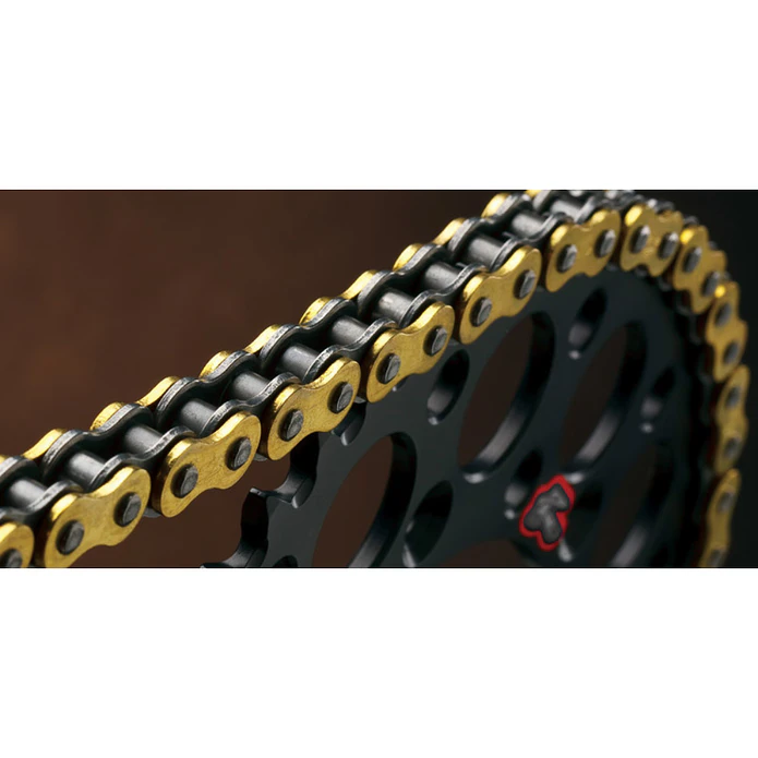 Corrente Renthal 420R1 Preto/Dourado 4