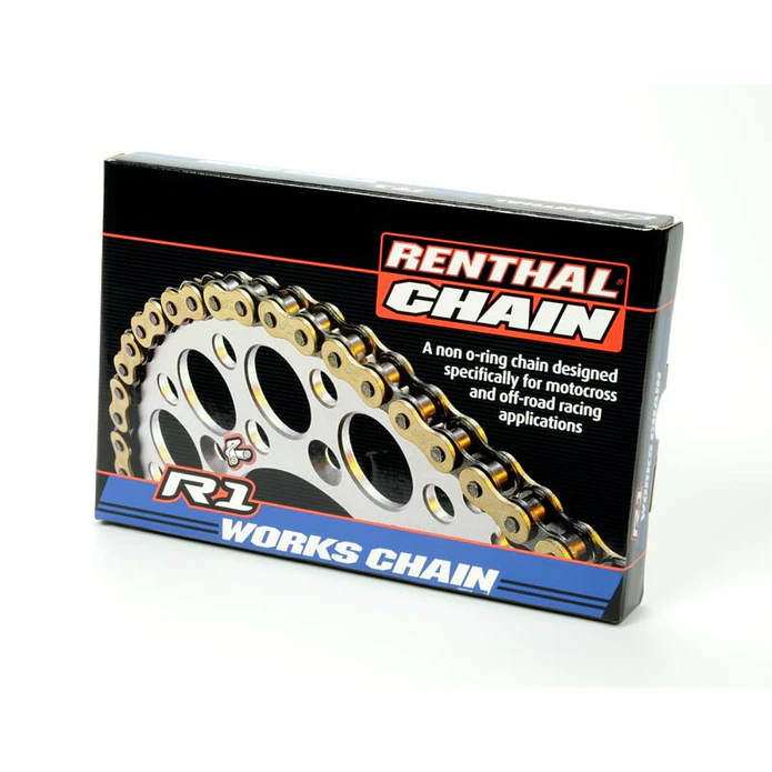 Corrente Renthal 428R1 Preto/Dourado 1